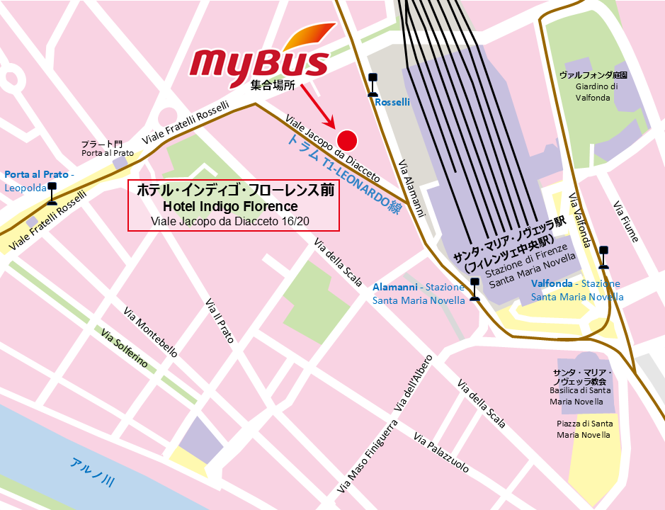 ミーティングポイント地図